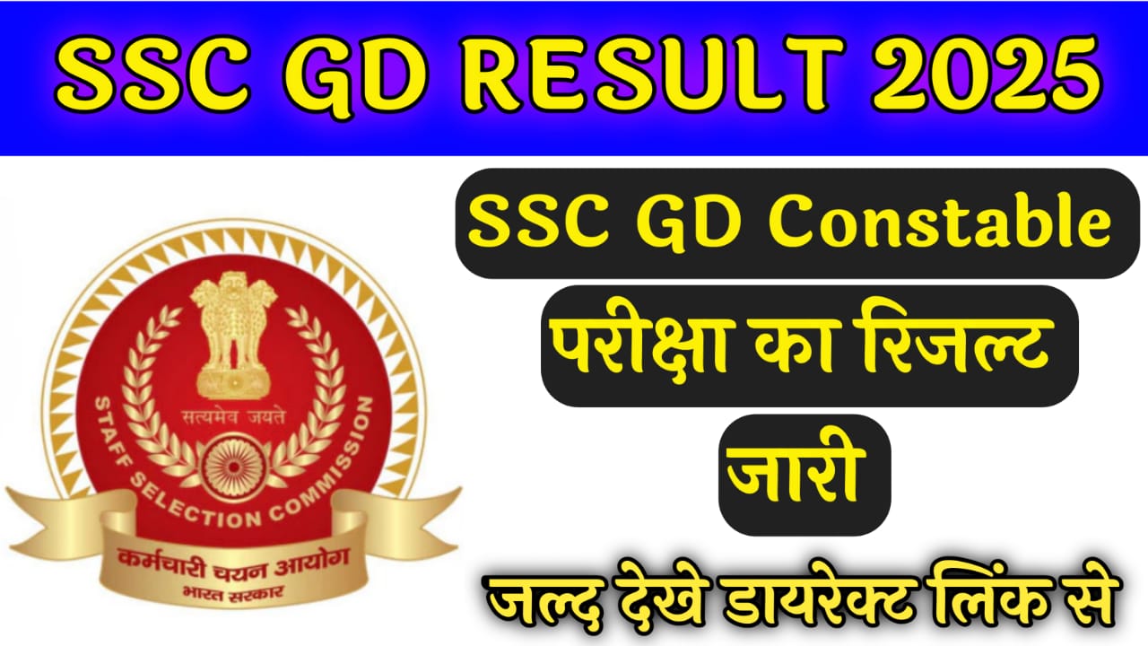 SSC GD RESULT 2025